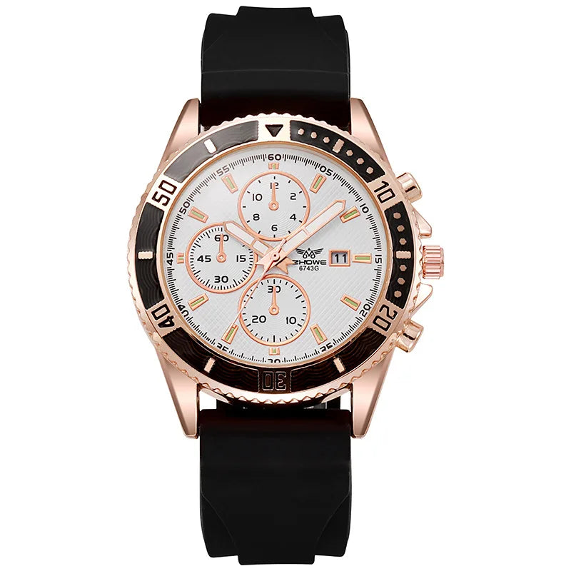 Orologi sportivi da uomo con cinturino in silicone casual Calendario di moda Orologio da polso da uomo d'affari Reloj Hombre