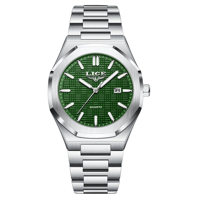 LIGE Orologio da donna elegante e lussuoso, orologio classico alla moda con data automatica, cinturino in acciaio inossidabile, orologi luminosi impermeabili per donna, regalo per signora