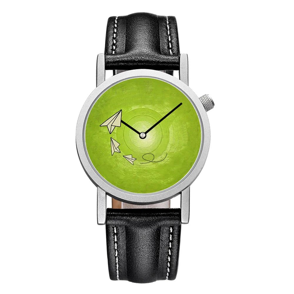 FEB 30TH Walking Men Design orologio Unisex da uomo dal Design creativo 3ATM cinturino in acciaio inossidabile resistente all'acqua
