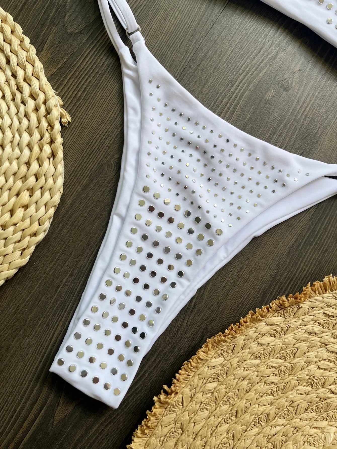 2025 Diamante Bikini Donne Sexy Costume Da Bagno A Fascia Biquini Push Up Costumi Da Bagno Femminile Lucido Costumi da Bagno Floreale Tuta Beachwear