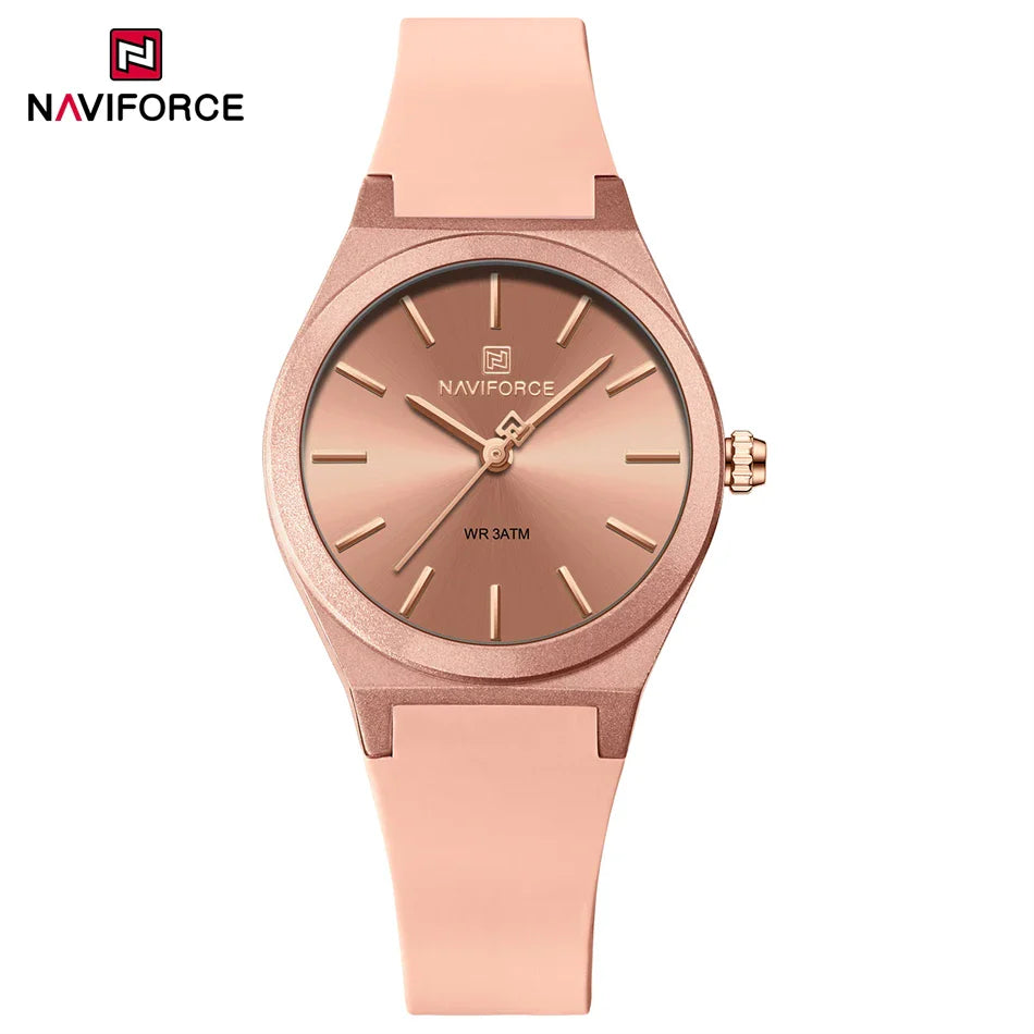 NAVIFORCE 2025 Orologi moda donna Orologio al quarzo Sport Cinturino in silicone Orologi da polso da donna Orologio semplice Regalo relogios feminino