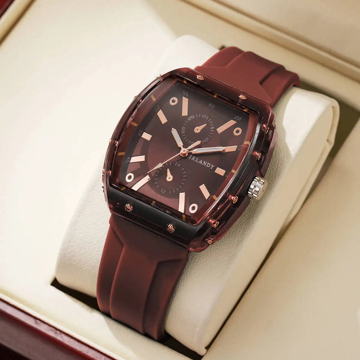 Orologi da donna alla moda Orologi da polso al quarzo da donna con cinturino in silicone casual per ragazze Orologio Reloj Mujer (senza scatola)