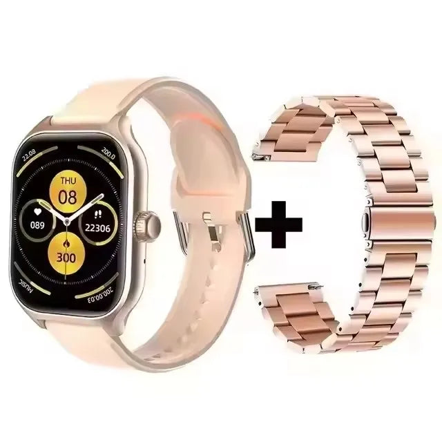 Smartwatch 2025 per Android e iOS, Schermo a Colori da 2,01 Pollici, Risposta alle Chiamate Bluetooth, Orologio Fitness Tracker per Donne e Uomini
