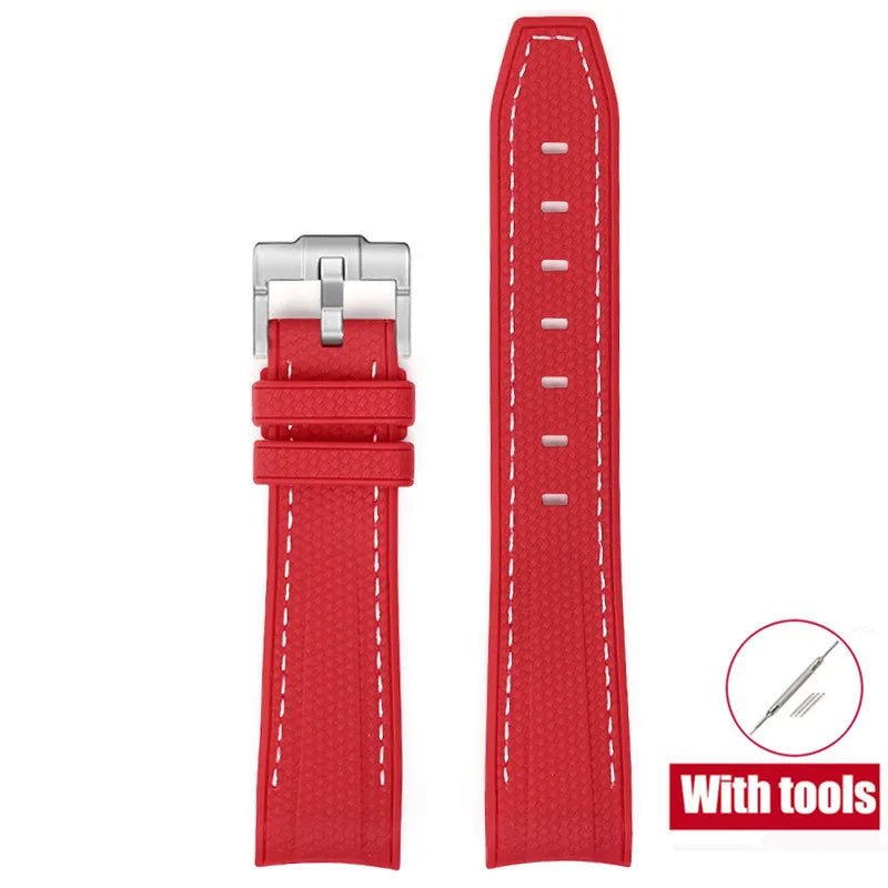 Cinturino in gomma per Swatch X Omega Joint MoonSwatch Cinturino sportivo impermeabile da 20 mm Cinturino con estremità curva in silicone per uomo donna
