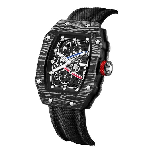 Nuovo Orologio al Quarzo Trendy Ultra-Sottile a Forma di Botte di Vino con Cinturino in Nylon, Elegante e alla Moda