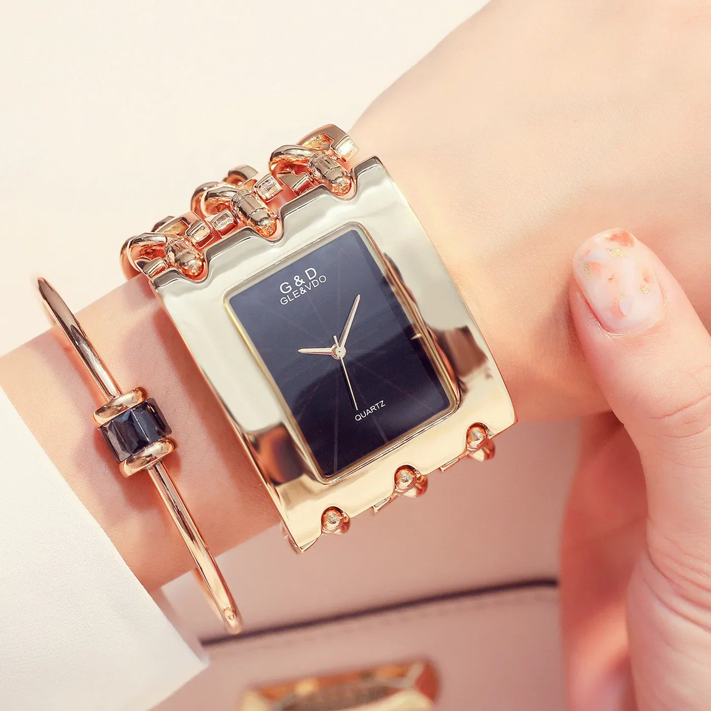 Orologio da donna di marca di lusso Abito con strass Orologi da polso da donna Eleganti orologi femminili in oro per le donne Montre Femme 2025