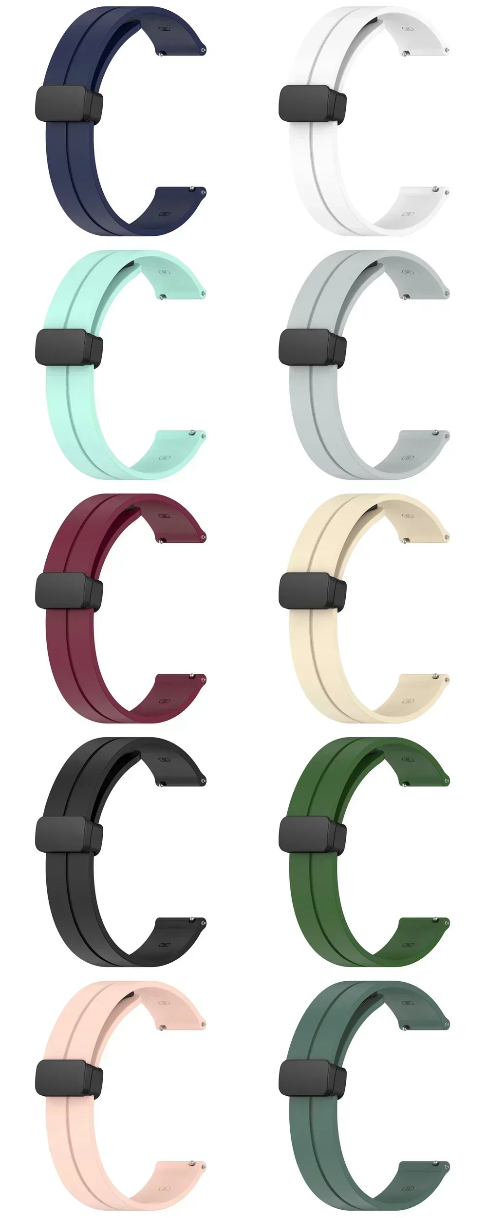 22mm 20mm cinturino magnetico in silicone per Omega X Swatch Joint MoonSwatch cinturino per Xiaomi Watch S4 S3 S2 S1/Huawei GT6Pro GT6 5 4 46