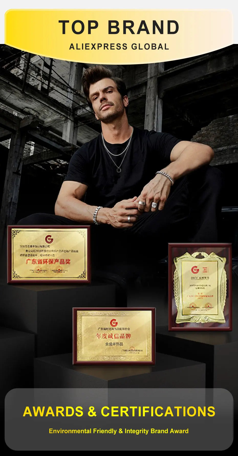 Vnox Set di 2 Pezzi Collana con Ciondolo e Bracciale da Uomo, Set di Gioielli in Acciaio Inossidabile Colore Nero Oro Argento, Regali di Gioielleria alla Moda