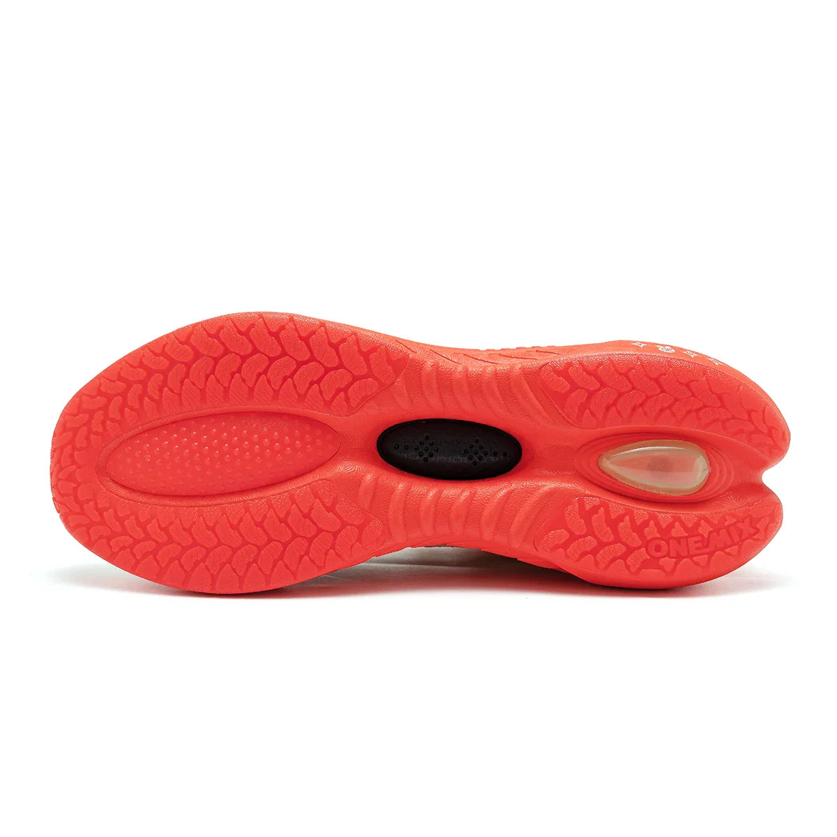 Scarpe da corsa ONEMIX Paraurti rosso riflettente Elite Scarpe sportive con rialzo di altezza per scarpe da ginnastica da passeggio in mesh traspirante per esterni da uomo