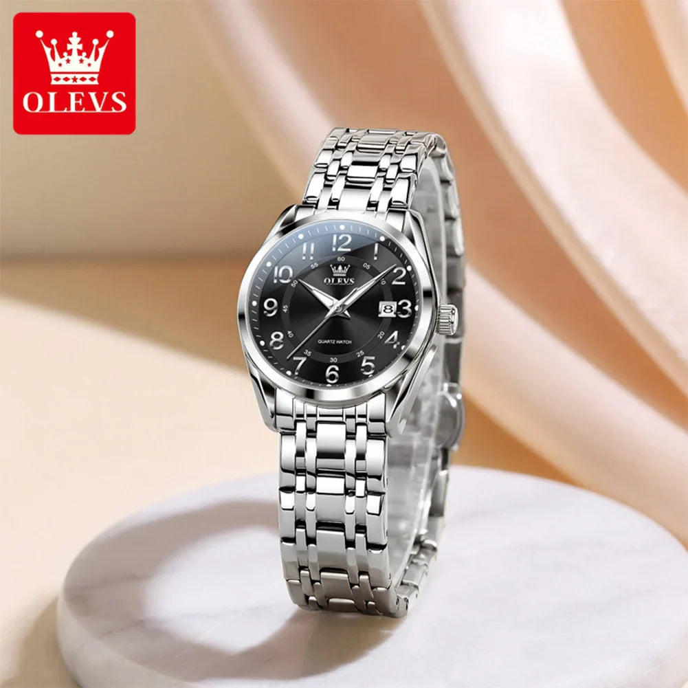 OLEVS 3666 Orologi da Donna Originali al Quarzo Impermeabili Luminosi Regalo per Donna Cronografo con Data Reloj Mujer
