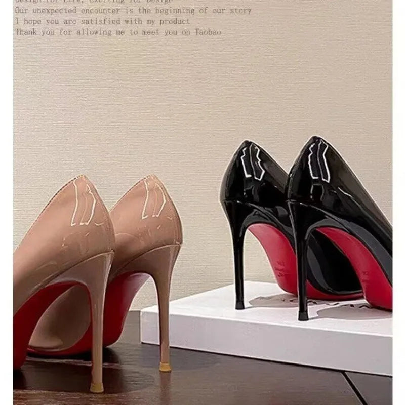 Sexy Black High Heels for Ladies Elegant woman heels 2025 trend Stiletto Pointed Toe Shoes Women Nightclub Prom Party Shoes