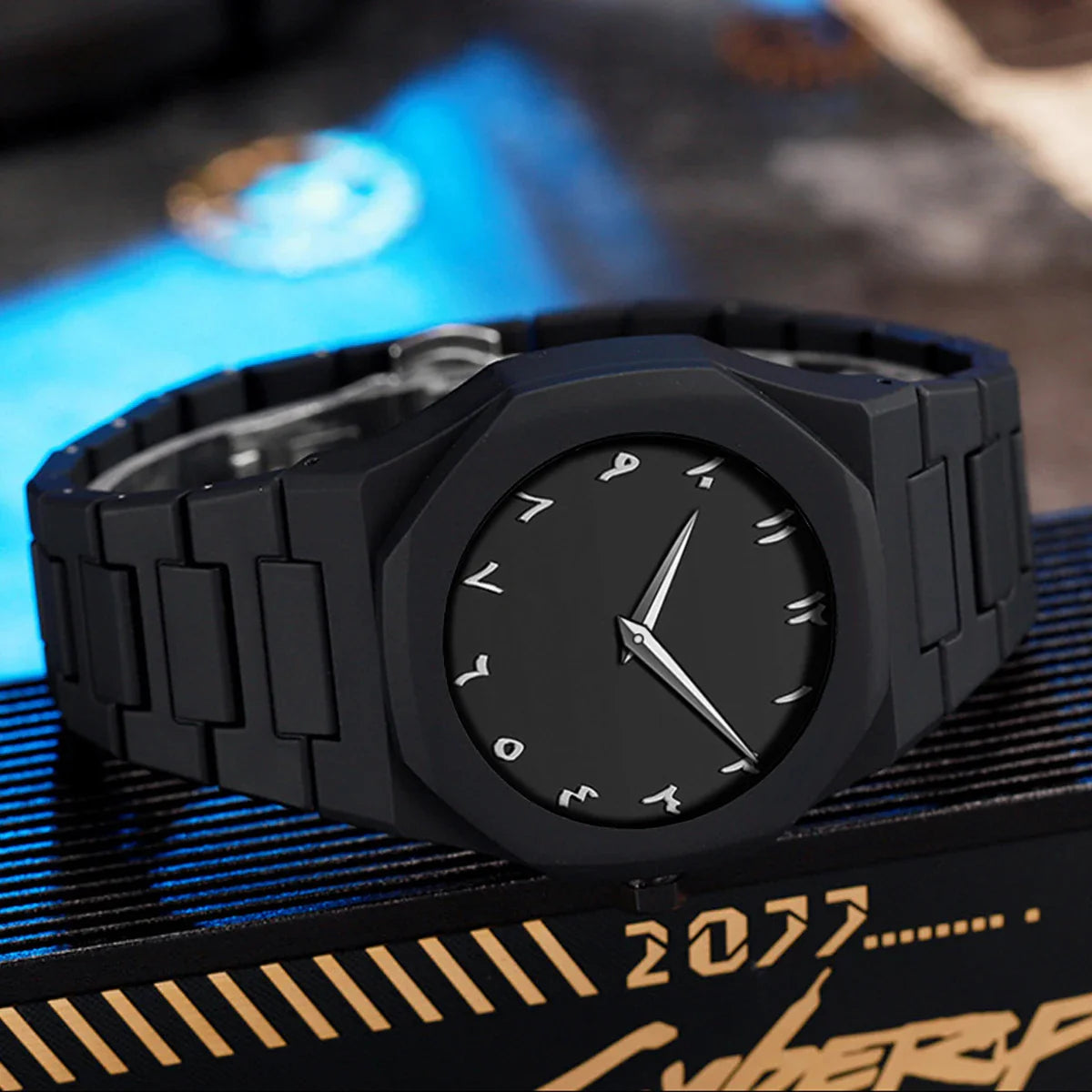 VA VA VOOM Orologio creativo da uomo di marca Moda Silicone Nero Business Style Arabo Digitale Creativo Militare Orologi sportivi al quarzo