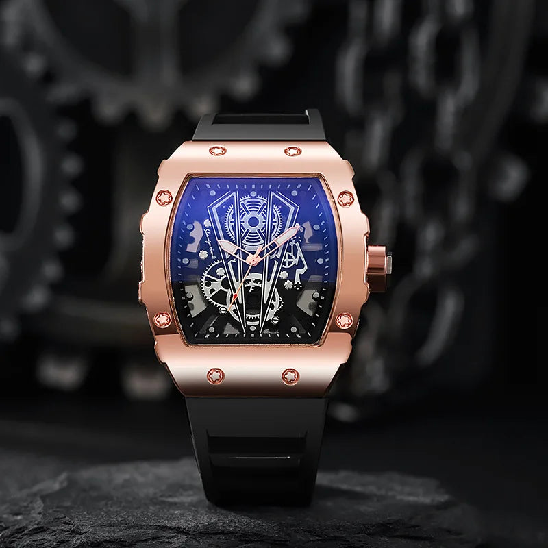 1/2PCS Casual cinturino in silicone orologi sportivi da uomo di lusso quadrante grande orologio al quarzo da uomo Reloj Hombre (senza scatola)