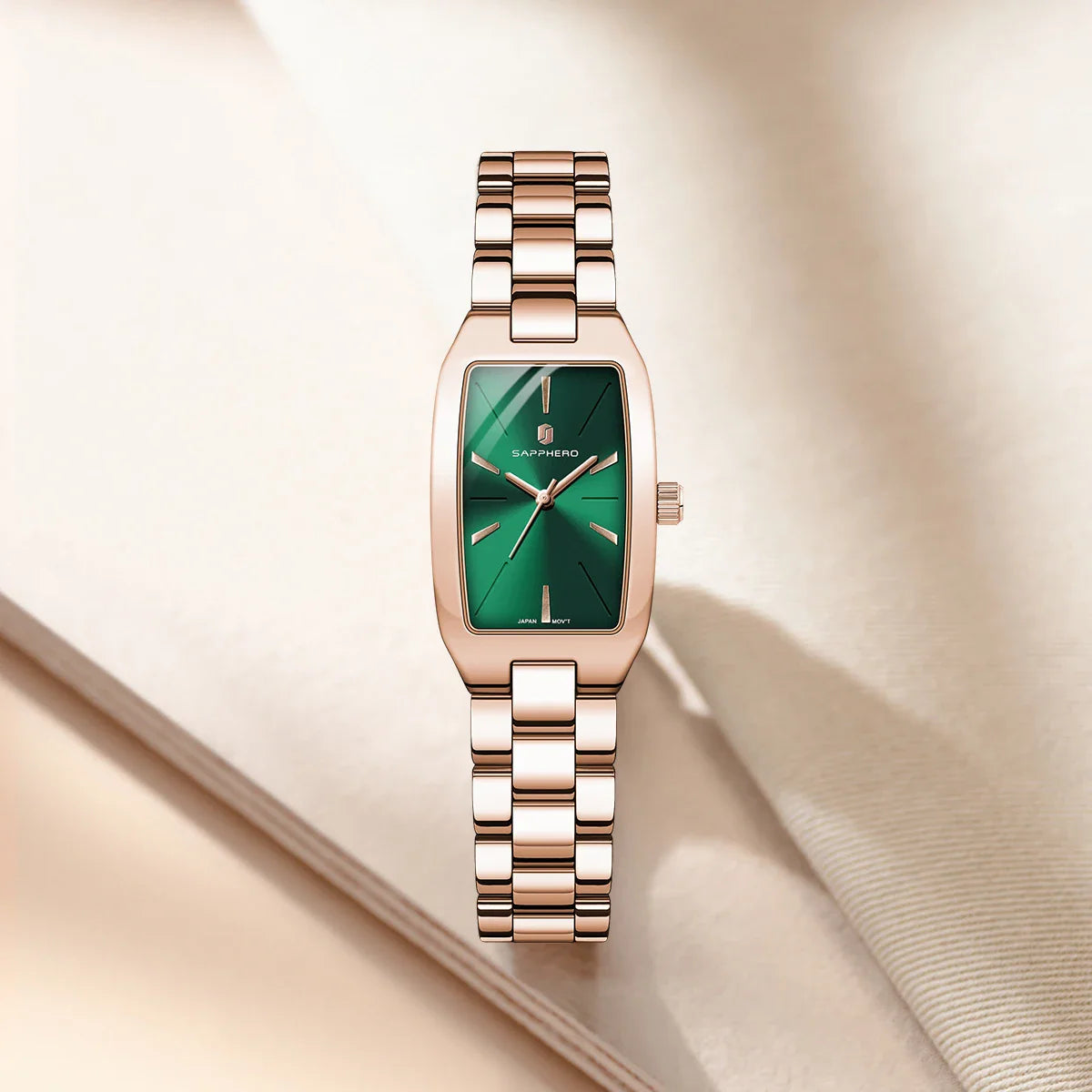 SAPPHEROLuxury Orologio da donna Cinturino in acciaio inossidabile Orologio impermeabile Quadrante ultrasottile Orologio da donna semplice alla moda Orologio accurato