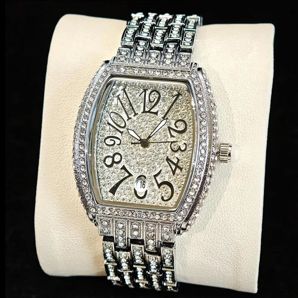 Orologio da Donna UNIGUET di Lusso alla Moda, Elegante Quadrante Piccolo con Diamanti Rosa, Mini Orologio da Polso al Quarzo Bling-Bling da Donna, Regalo
