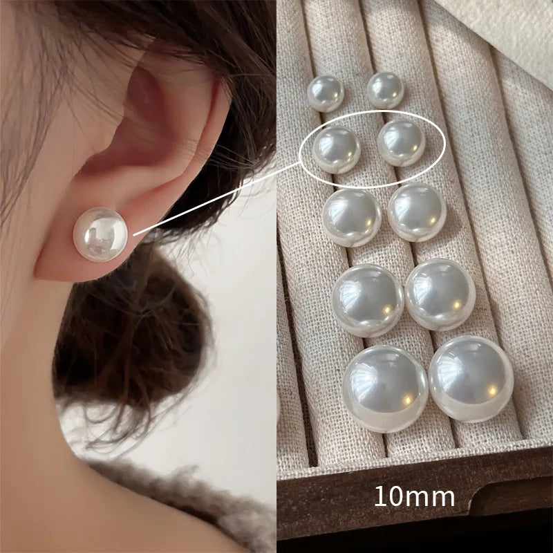 Nuovi orecchini di perle in argento sterling 925 con fascino di personalità, orecchini da donna con fascino squisito, regalo di compleanno, gioielli squisiti