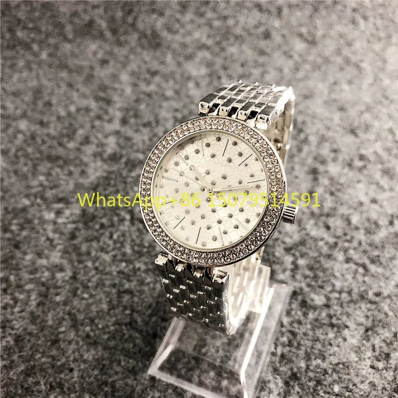 Orologi di Lusso in Cristallo per Donne, Marca di Moda, Orologio al Quarzo con Diamanti per Signore, Orologi da Polso Femminili in Acciaio, Relogio Feminino, Regalo