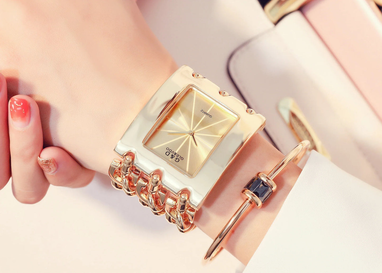Orologio da donna di marca di lusso Abito con strass Orologi da polso da donna Eleganti orologi femminili in oro per le donne Montre Femme 2025