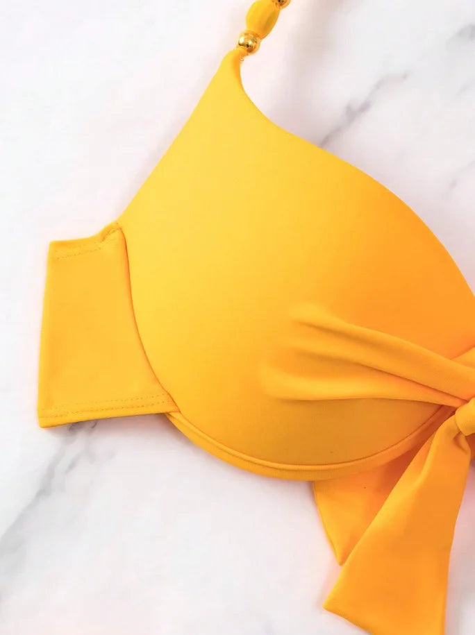 Sexy Push Up Bikini 2024 Costume da bagno donna Due pezzi Costumi da bagno Perizoma femminile Bikini Set Nuoto per costumi da bagno Biquini brasiliano