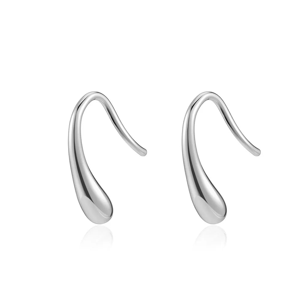 2025 Orecchini a cerchio in cristallo per le donne Orecchini gioielli Farfalla rosa Bule Moon Star Orecchini originali in argento sterling 925