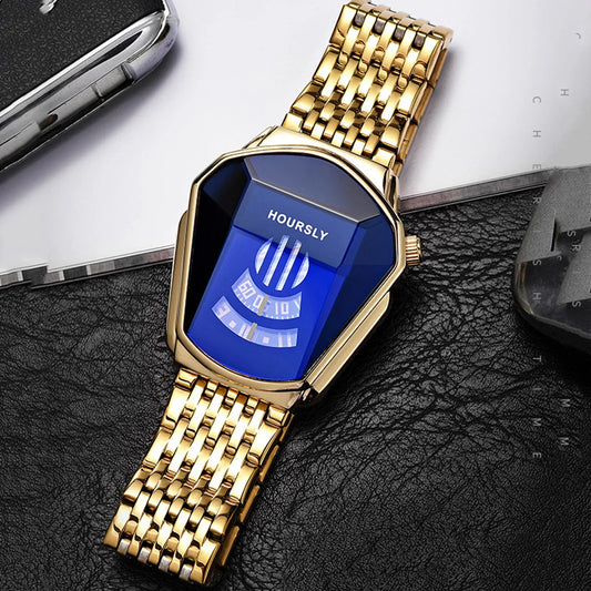 Orologio al quarzo impermeabile con personalità del motociclo di nuova tendenza da uomo