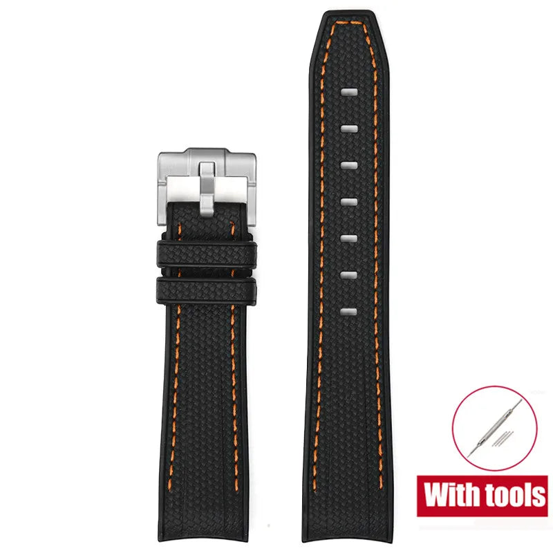 Cinturino in gomma per Swatch X Omega Joint MoonSwatch Cinturino sportivo impermeabile da 20 mm Cinturino con estremità curva in silicone per uomo donna