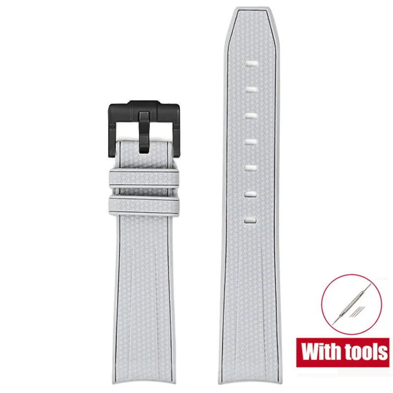 Cinturino in gomma per Swatch X Omega Joint MoonSwatch Cinturino sportivo impermeabile da 20 mm Cinturino con estremità curva in silicone per uomo donna
