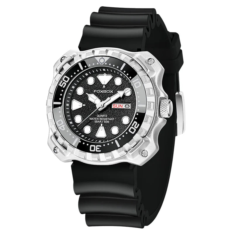 Orologio da uomo LIGE 2026 alla moda, orologio sportivo di lusso con quadrante grande, impermeabile, luminoso, al quarzo, con datario, per uomo, marca Foxbox