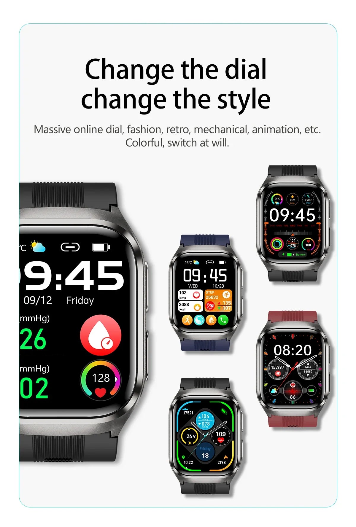 2026 Nuovo aggiornamento AI diagnostico Airbag pressione sanguigna precisa salute SmartWatch acido urico ECG lipidi nel sangue Smartwatch uomo donna