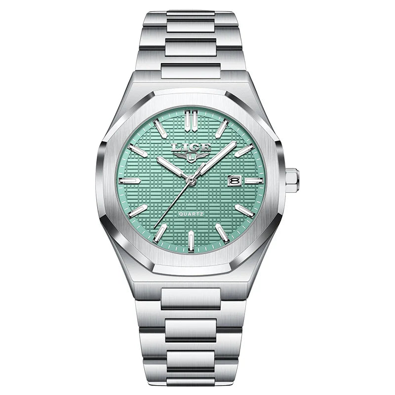 LIGE Orologio da donna elegante e lussuoso, orologio classico alla moda con data automatica, cinturino in acciaio inossidabile, orologi luminosi impermeabili per donna, regalo per signora