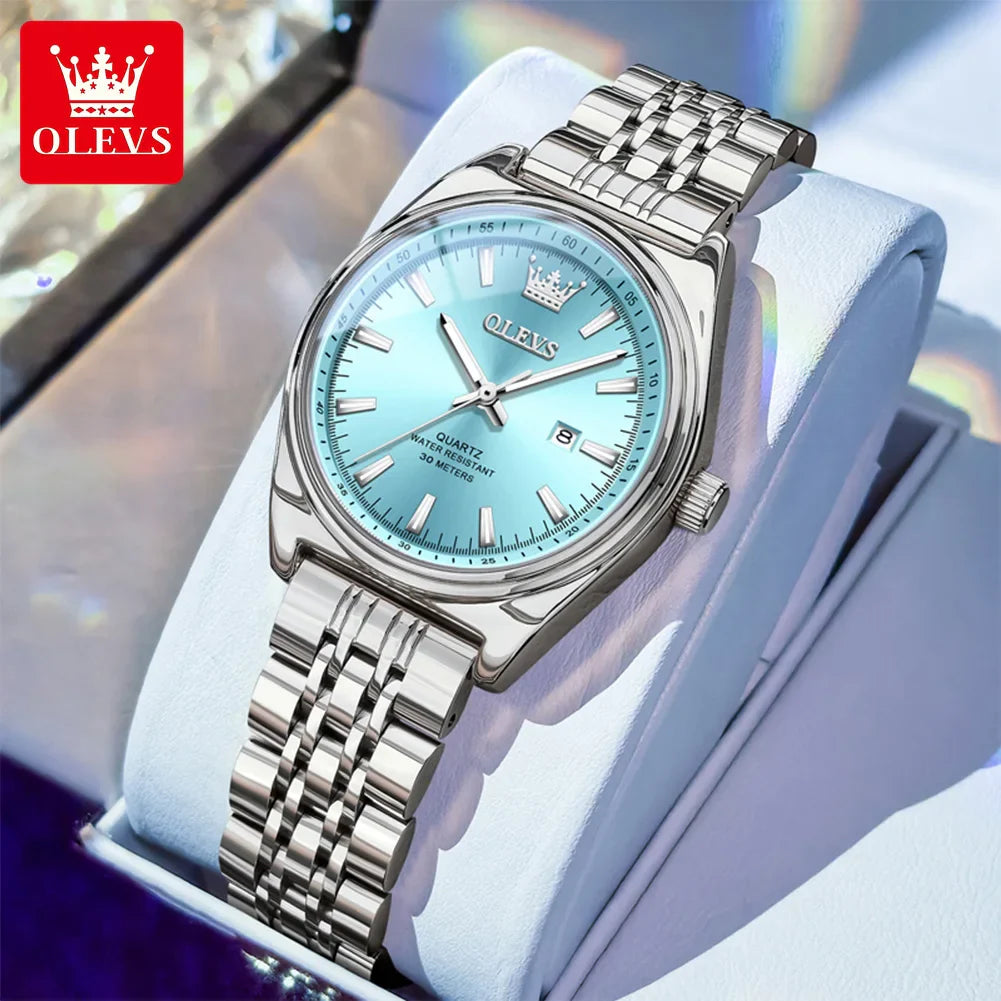 Orologio OLEVS 3703 da donna, elegante orologio al quarzo da donna, marca di alta gamma, impermeabile, luminoso, con calendario, orologio da polso di lusso per signora.