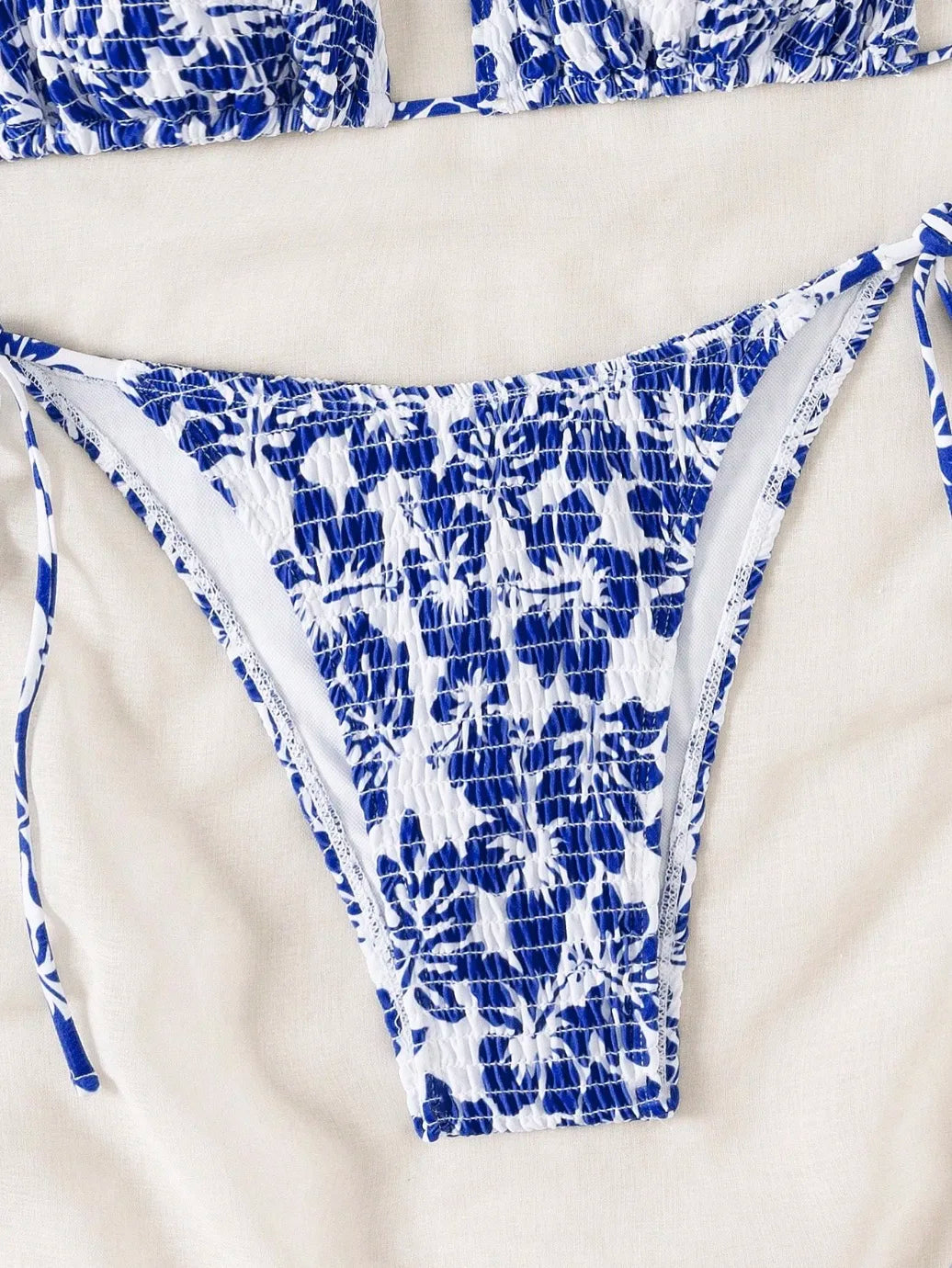 Set Bikini a Triangolo per Donna, Sexy Costume da Bagno Brasiliano a Due Pezzi con Lacci, Grazioso Costume da Bagno
