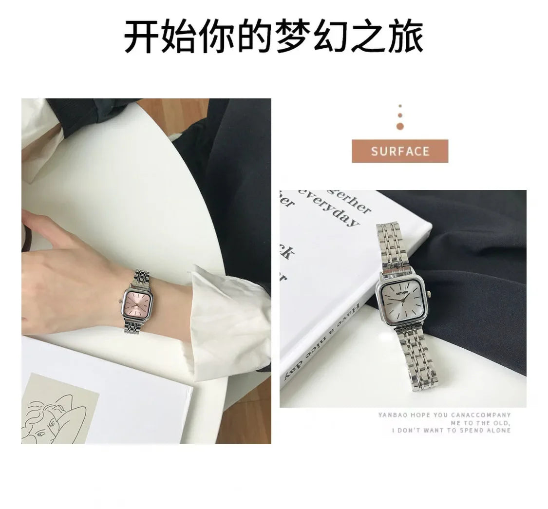 Orologio da donna di lusso Orologio da polso al quarzo da donna con cintura in acciaio alla moda delle migliori marche Montre Femme Bellissimi regali Orologi da donna di lusso