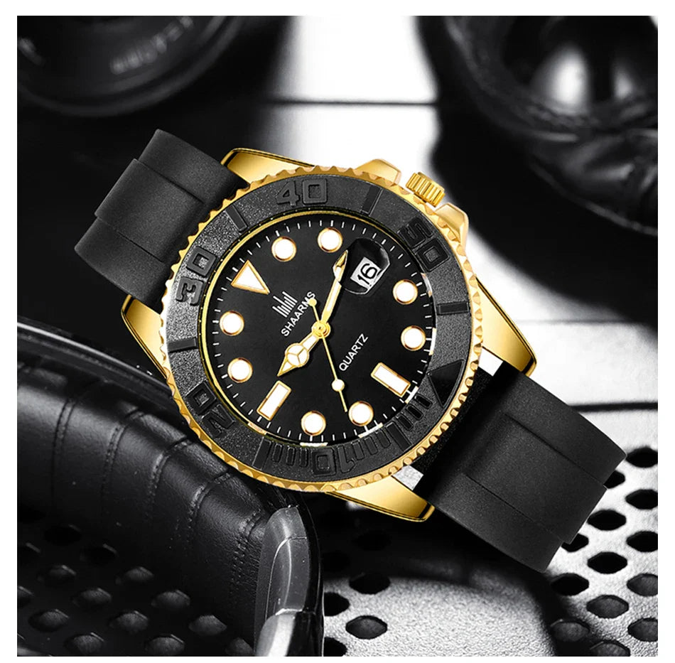 Orologio moda uomo orologio Casual Montre Homme Business Men orologio al quarzo calendario Green Water Wok Ghost Sport orologio da polso da uomo