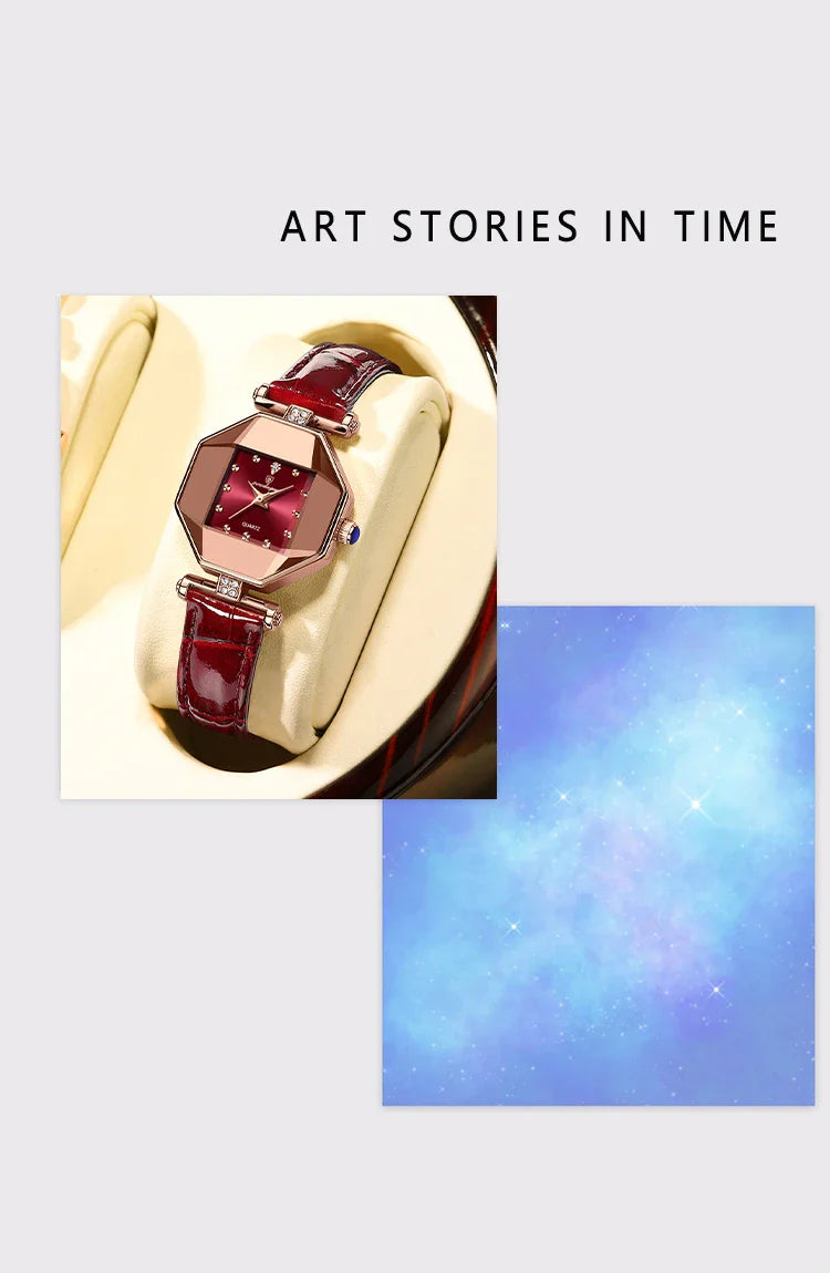 POEDAGAR Orologio da donna di alta qualità Orologi al quarzo in pelle impermeabile per donna Orologio da polso da donna casual di moda di lusso regalo Reloj