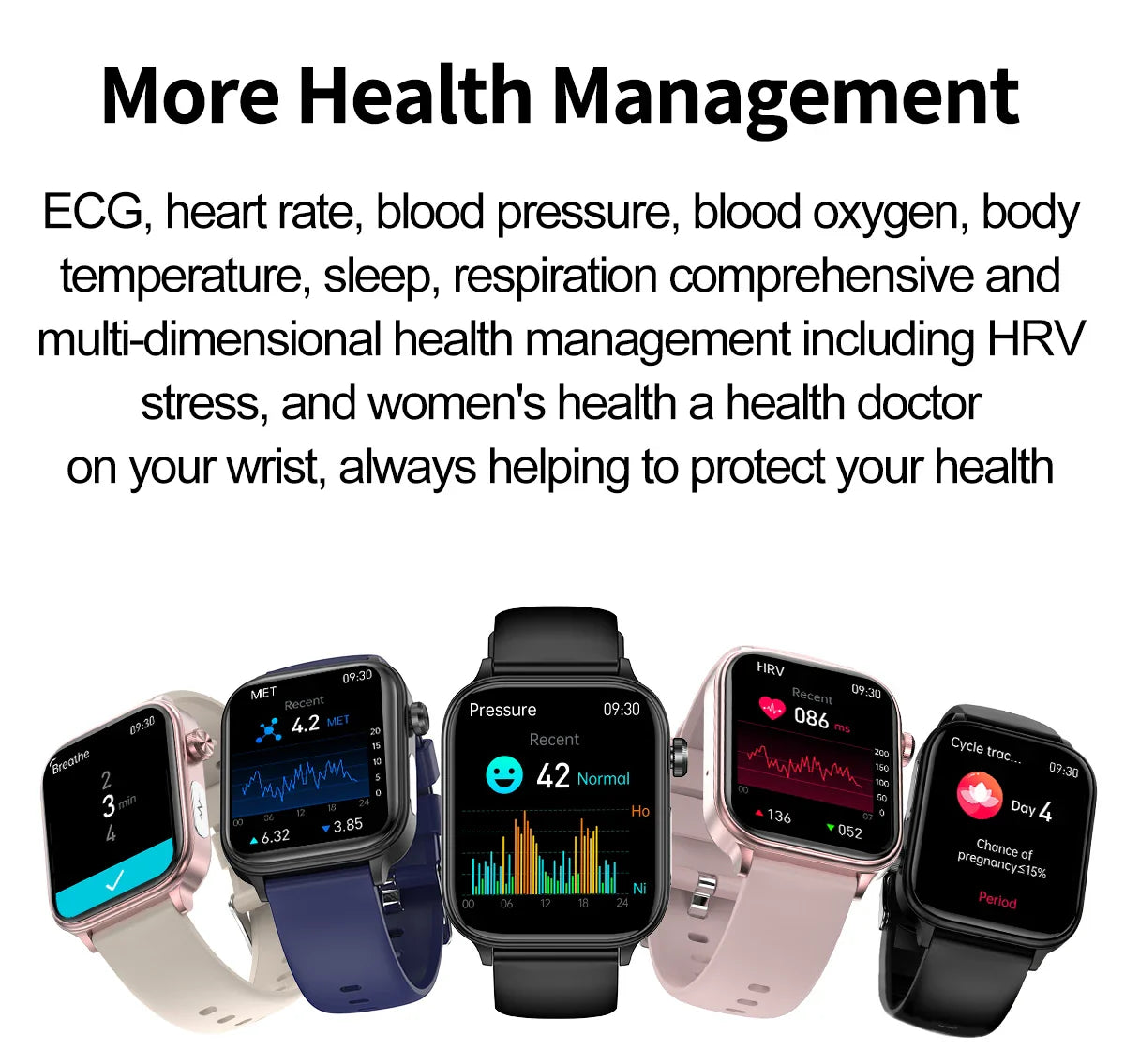 Nuovo 2025 Smartwatch per XIAOM1 con ECG+PPG, Monitoraggio Grasso Sanguigno e Acido Urico, Frequenza Cardiaca, Pressione Sanguigna, Chiamate Bluetooth per Uomini e Donne