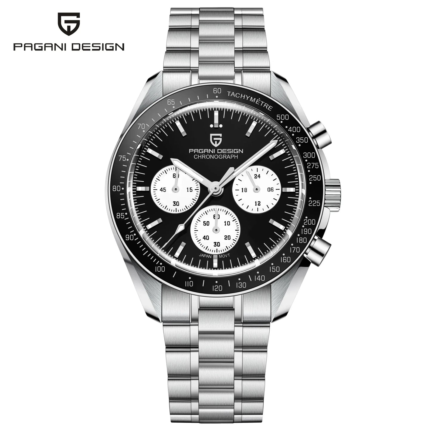 Nuovo Orologio da Uomo PAGANI DESIGN Golden Moon 2026, Orologio al Quarzo di Lusso, Cronografo Sportivo, Vetro Zaffiro AR, Impermeabile, Regalo