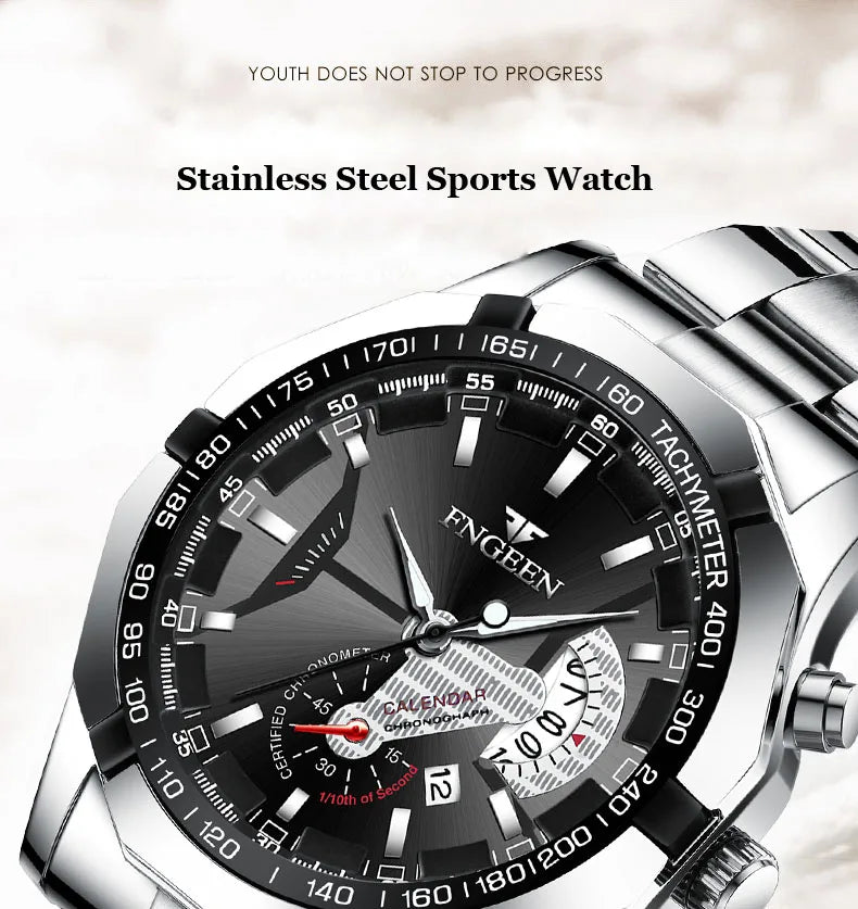 2024 Top Brand di Lusso Orologio di Moda Casual Militare Al Quarzo Sport Orologio Da Polso In Acciaio Pieno Impermeabile Orologio da Uomo Relogio Masculino