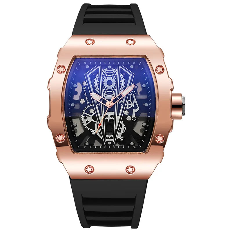 1/2PCS Casual cinturino in silicone orologi sportivi da uomo di lusso quadrante grande orologio al quarzo da uomo Reloj Hombre (senza scatola)