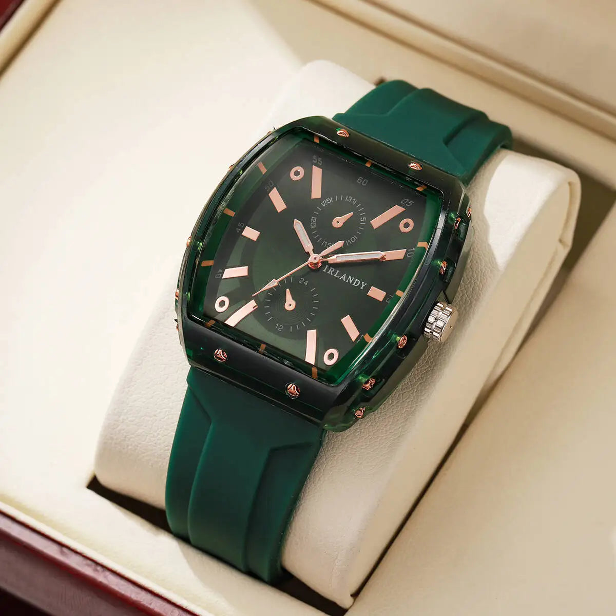 Orologi da donna alla moda Orologi da polso al quarzo da donna con cinturino in silicone casual per ragazze Orologio Reloj Mujer (senza scatola)