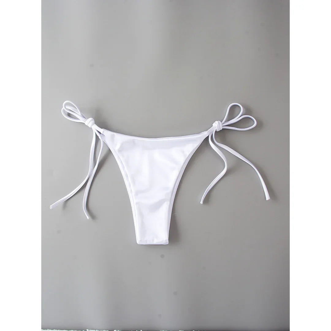 Sexy 13 colori Halter Satin Bikini brasiliano Donna Costumi da bagno Costume da bagno femminile Bikini a due pezzi Bagnante Costume da bagno Swim V4966