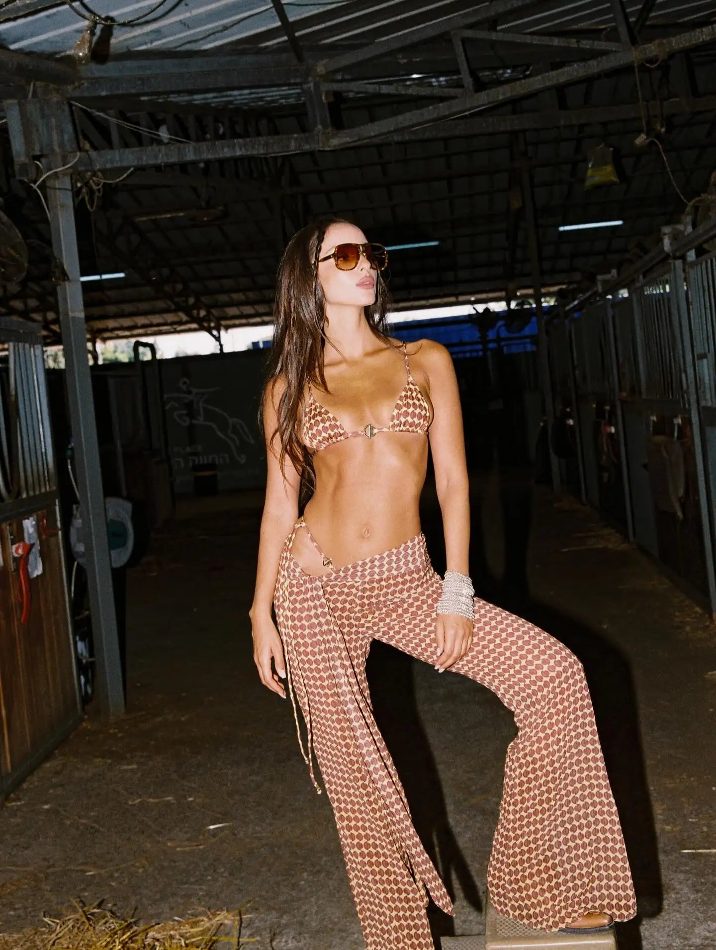 Costume da bagno bikini sexy con scollo all'americana con pantaloni Costumi da bagno Donna Bikini brasiliano Costume da bagno a gamba alta Estate femminile