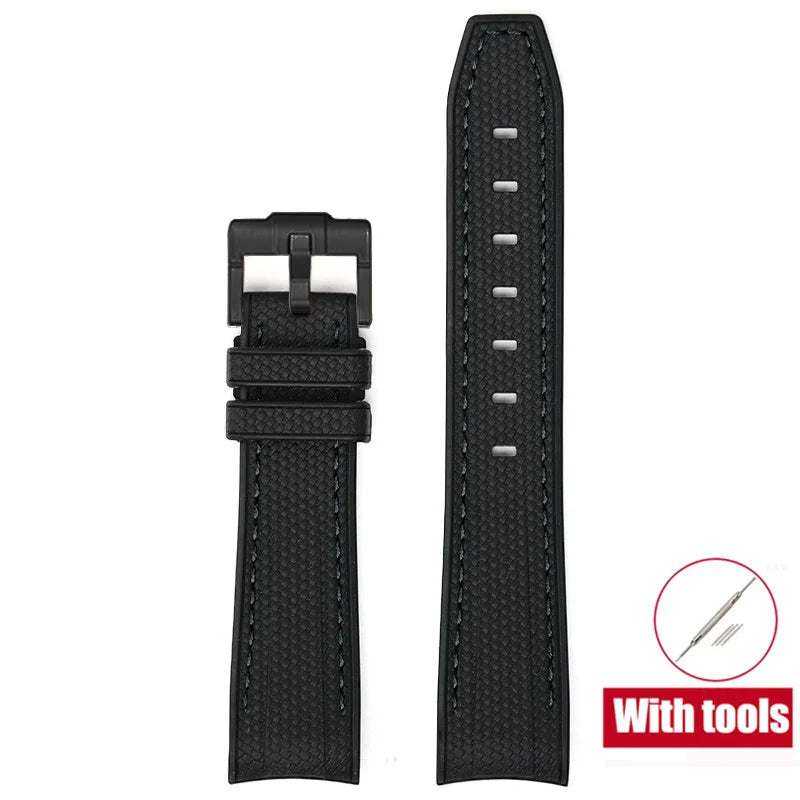 Cinturino in gomma per Swatch X Omega Joint MoonSwatch Cinturino sportivo impermeabile da 20 mm Cinturino con estremità curva in silicone per uomo donna