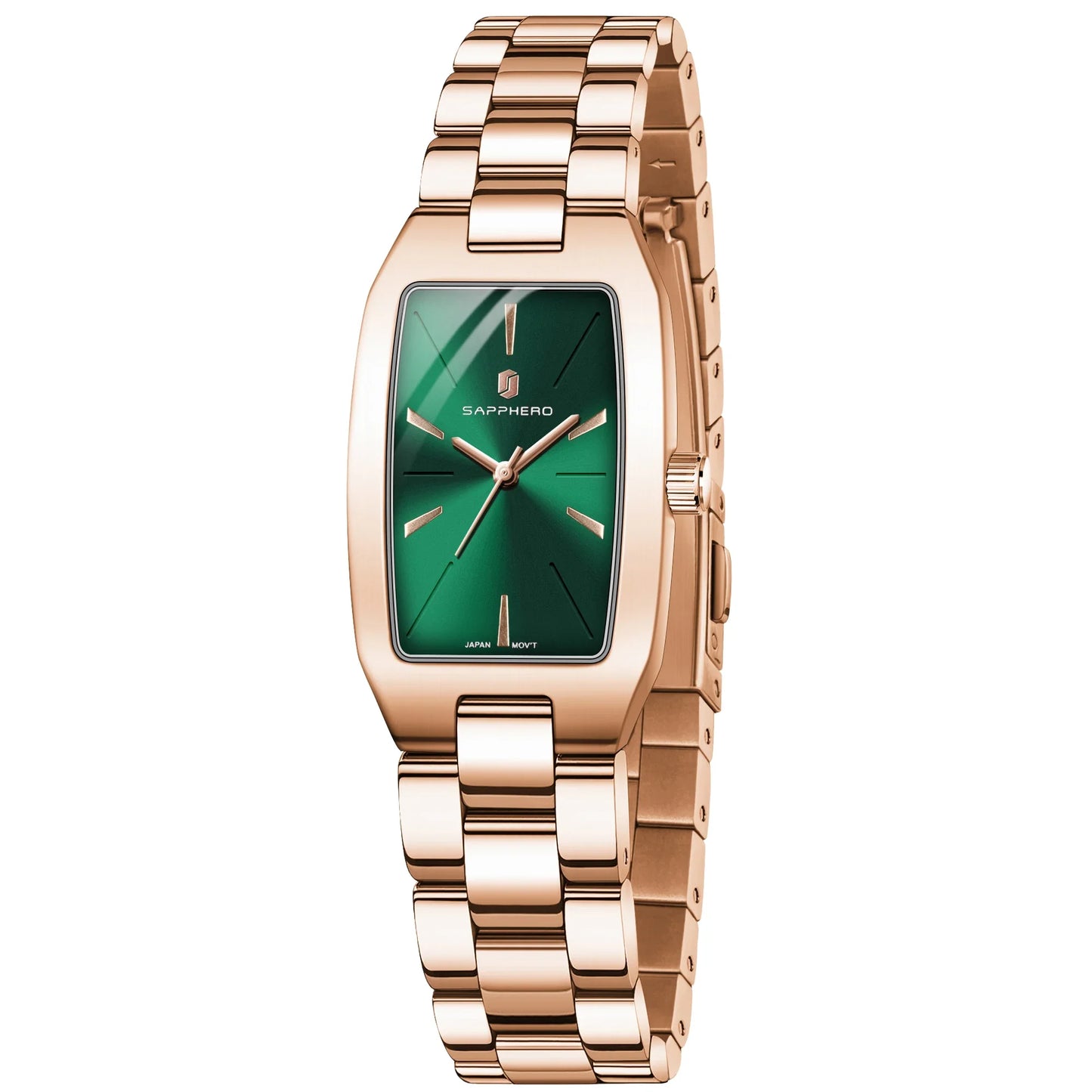 SAPPHEROLuxury Orologio da donna Cinturino in acciaio inossidabile Orologio impermeabile Quadrante ultrasottile Orologio da donna semplice alla moda Orologio accurato