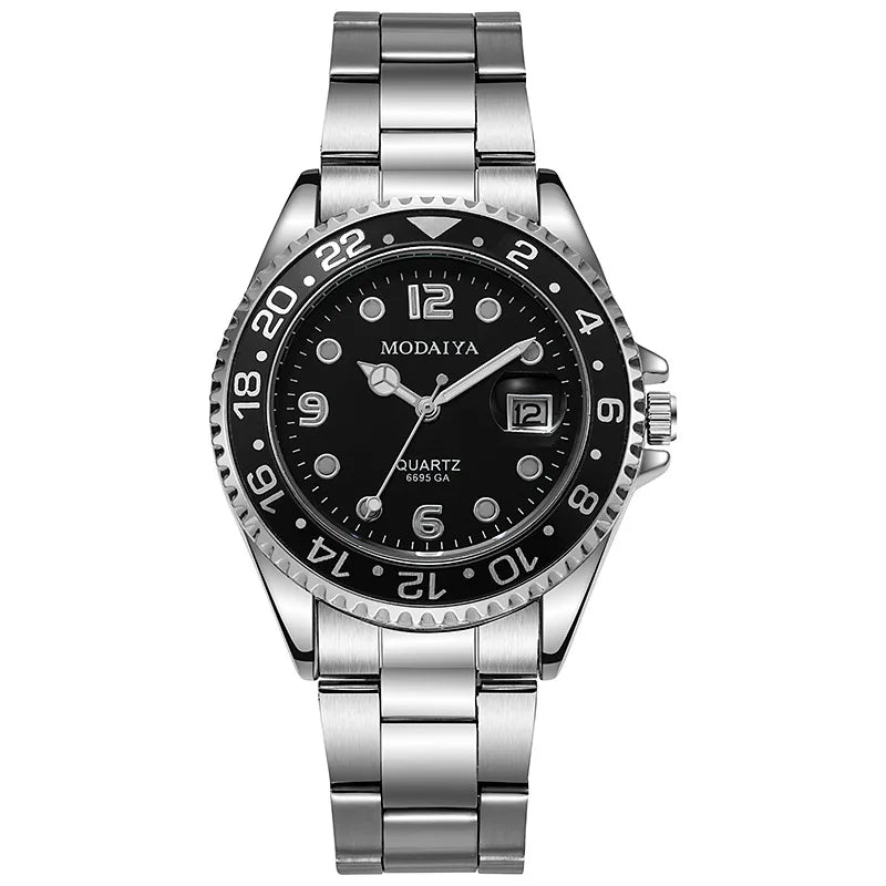 Orologi da uomo alla moda con data Orologio sportivo casual di lusso di fascia alta Orologi da polso classici da uomo al quarzo da lavoro in acciaio inossidabile