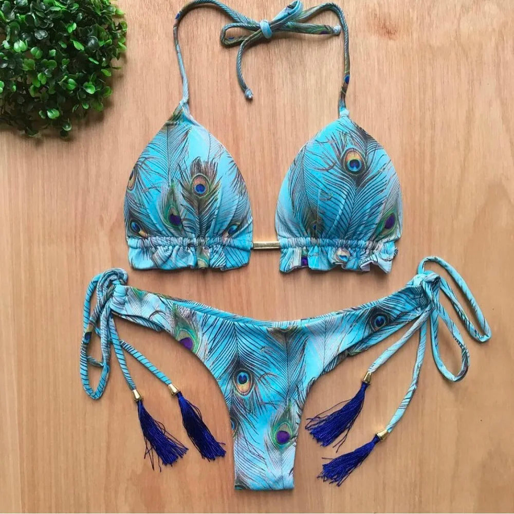 RUOTONGSEPT Bikini da Donna 2022 Nuovo Costume da Bagno Femminile Sexy Set Bikini Push-up per Nuoto e Bagno