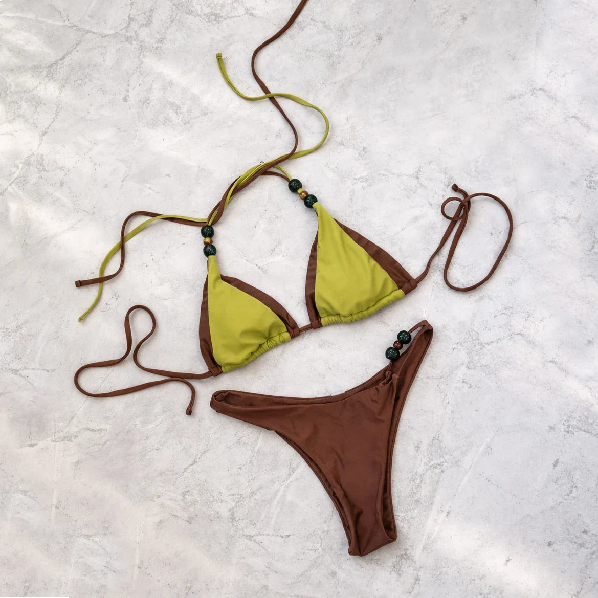 Push Up Bikini Costume da bagno sexy Donna 2025 Costumi da bagno A fascia Biquini Donna Stripe Body Taglio alto Costume da bagno Beachwear Monokini