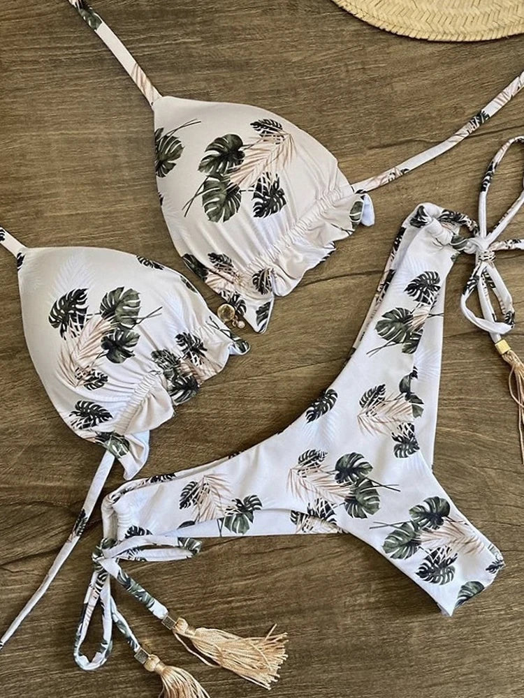 RUOTONGSEPT Bikini da Donna 2022 Nuovo Costume da Bagno Femminile Sexy Set Bikini Push-up per Nuoto e Bagno