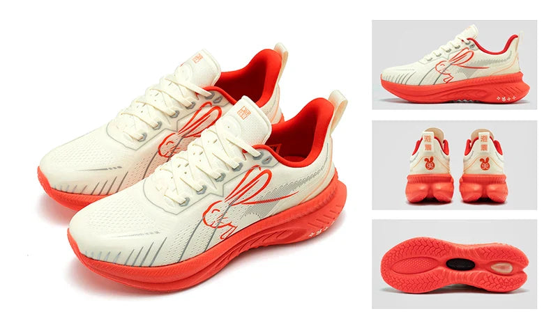 Scarpe da corsa ONEMIX Paraurti rosso riflettente Elite Scarpe sportive con rialzo di altezza per scarpe da ginnastica da passeggio in mesh traspirante per esterni da uomo