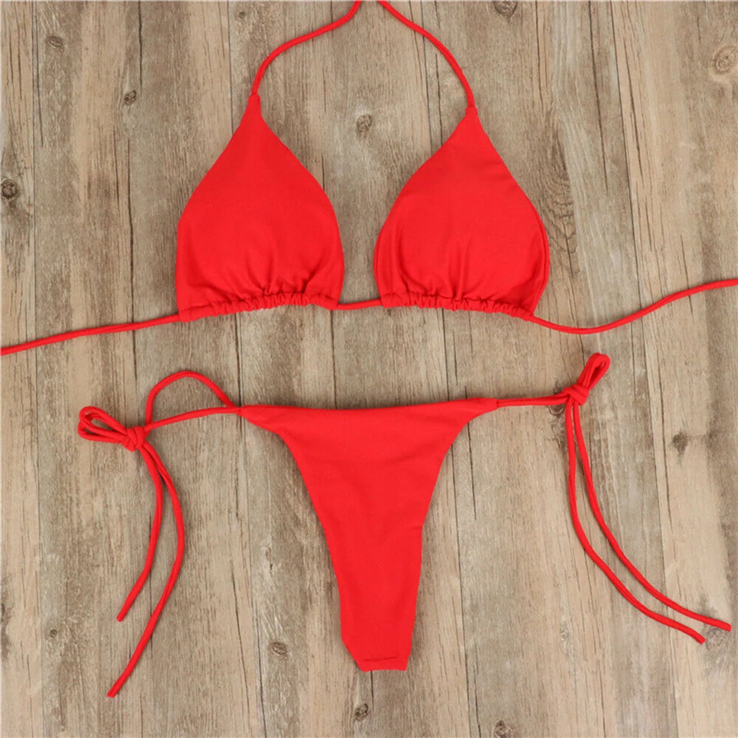Costume da Bagno Estivo da Donna, Set Bikini Sexy con Reggiseno Imbottito Push-up e Perizoma, Due Pezzi, Abbigliamento da Spiaggia, Costume da Bagno Femminile Sexy